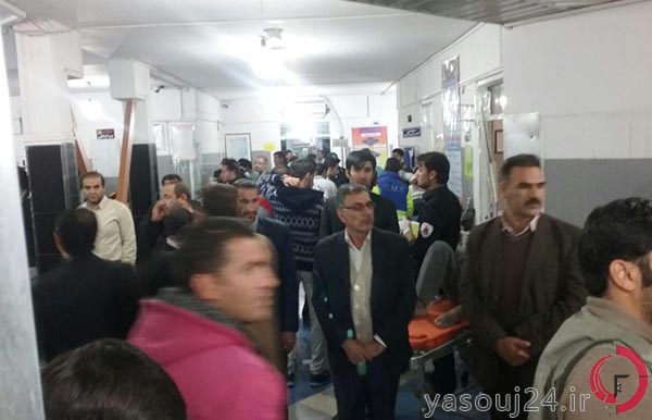 واژگونی اتوبوس - مداوای مجروحین در یاسوج