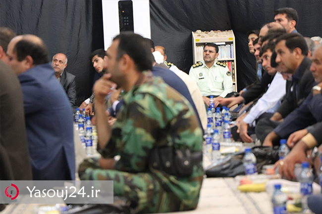 مراسم چهلم شهید فرزادیان شهید مدافع امنیت برگزار شد